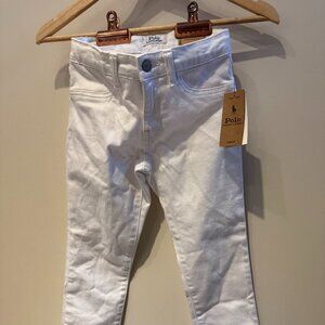 Polo Ralph Lauren | The Aubrie Denim Leggings | Girls 10 White | New with Tags